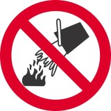 Proibido ultilizar água para apagar o fogo